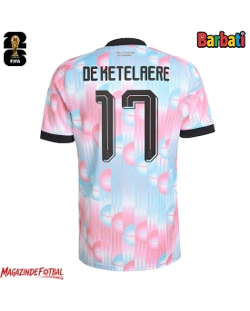 Belgia Charles De Ketelaere #17 Tricou Fotbal Replică Mondial 2026 Barbati Deplasare